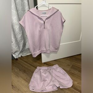 Katydid Lilac Zip-Up Sweat Set